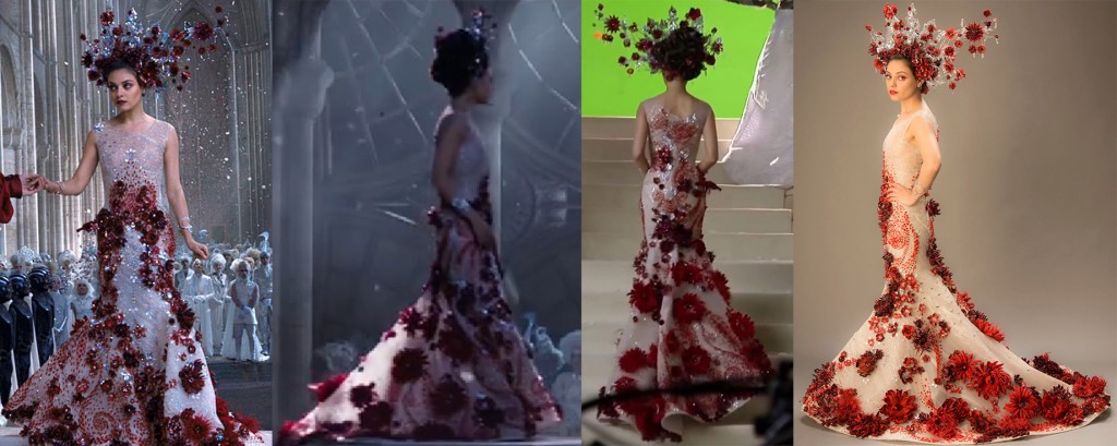 Jupiter Ascending - the original wedding gown from all sides